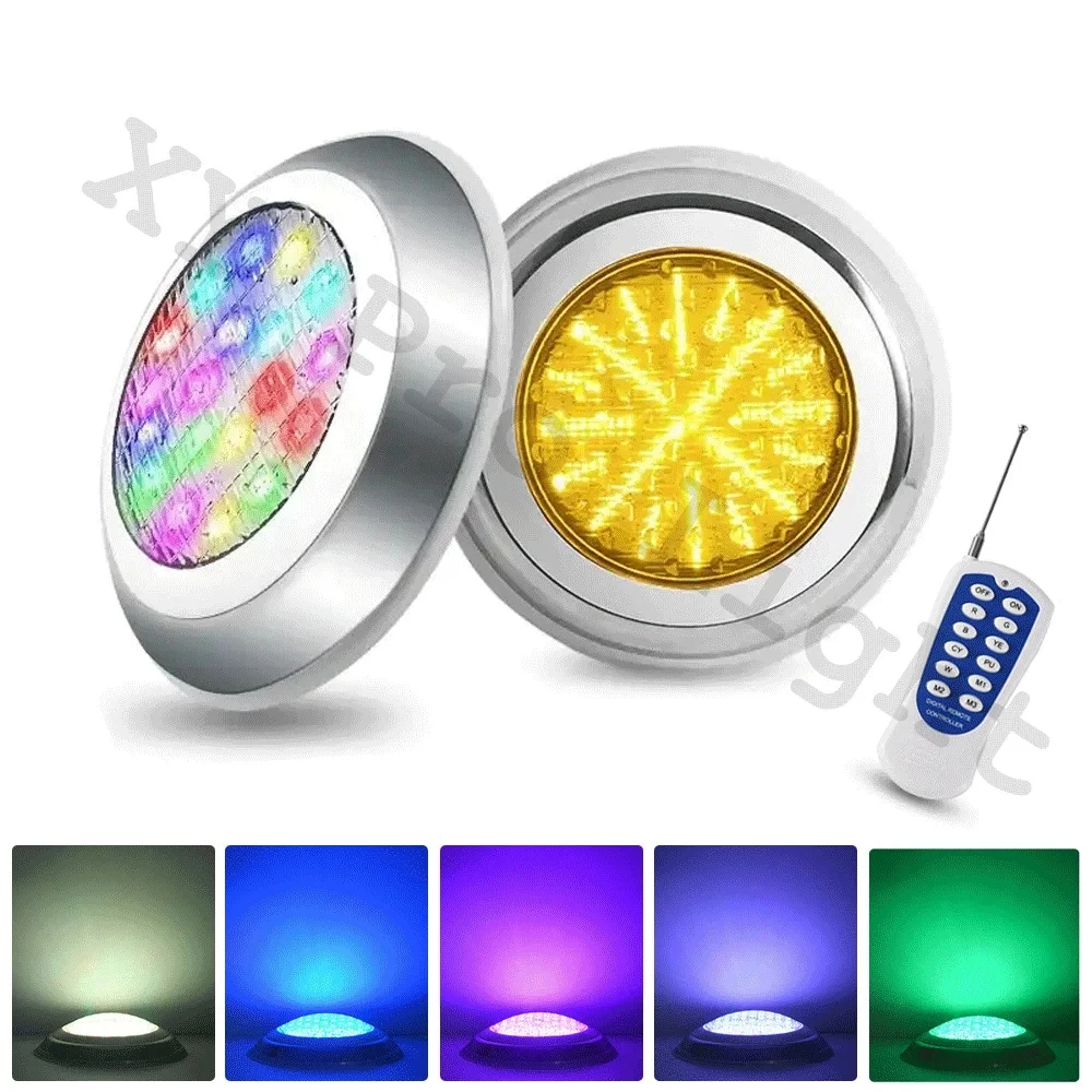 18W 24W RGB LED Swimming Pool Light IP68 Waterproof AC12V 12W Indoor/Outdoor RGB UnderWater Light Pond LED Piscina Luz Spotlight
18W 24W RGB LED Swimming Pool Light IP68 Waterproof AC12V 12W Indoor/Outdoor RGB UnderWater Light Pond LED Piscina Luz Spotlight