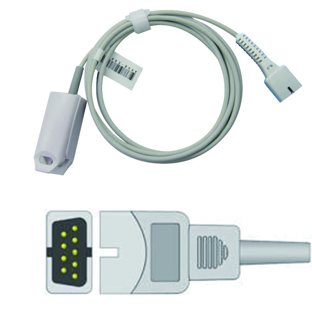 

Compatible with Triton DB9 Patient Monitor, Reuse SPO2 Prob Sensor for Pulse Oximeter Blood Oxygen Saturation Monitoring