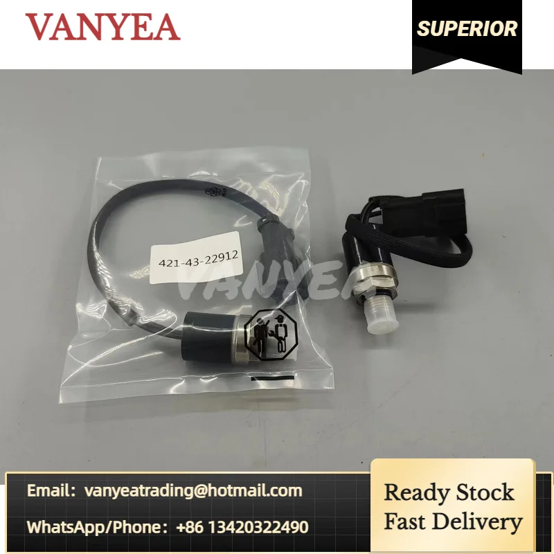 Датчик давления для колесных погрузчиков Komatsu 421-43-22912 4214322912, реле давления WA320-5 WA420-3, 1 шт.
Датчик давления для колесных погрузчиков Komatsu 421-43-22912 4214322912, реле давления WA320-5 WA420-3, 1 шт.