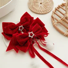 New Year Red Bow Hairpin For Girl Sweet Cute Hairball Hair Clip Barrettes Slid Clip Headwear Fashion Hair Accessories 
New Year Red Bow Hairpin For Girl Sweet Cute Hairball Hair Clip Barrettes Slid Clip Headwear Fashion Hair Accessories