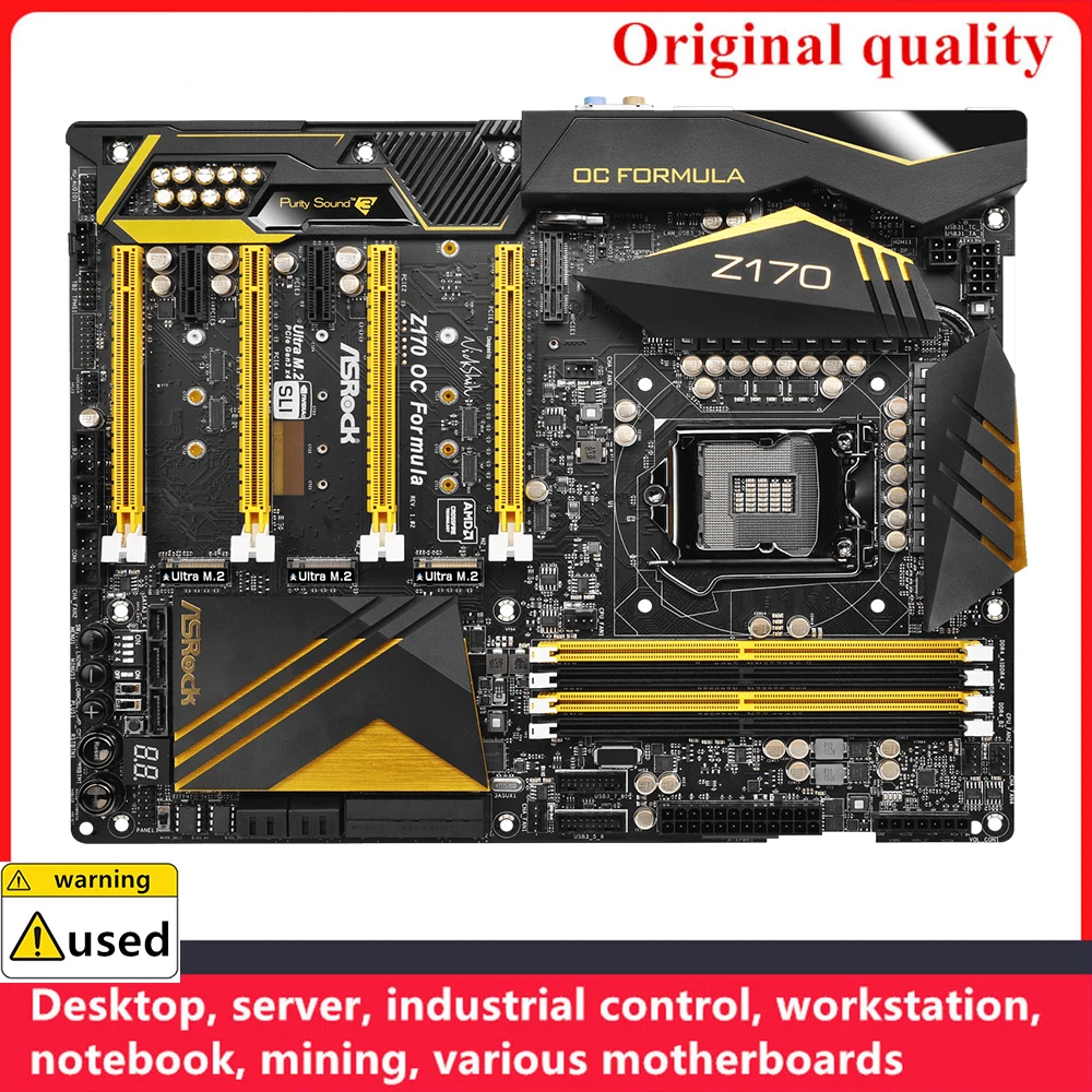 Материнская плата для ASROCK Z170 OC Formula, материнская плата LGA 1151 DDR4 64 Гб ATX Intel Z170 для разгона, материнская плата для настольного компьютера M.2 NVME SATA III
Материнская плата для ASROCK Z170 OC Formula, материнская плата LGA 1151 DDR4 64 Гб ATX Intel Z170 для разгона, материнская плата для настольного компьютера M.2 NVME SATA III