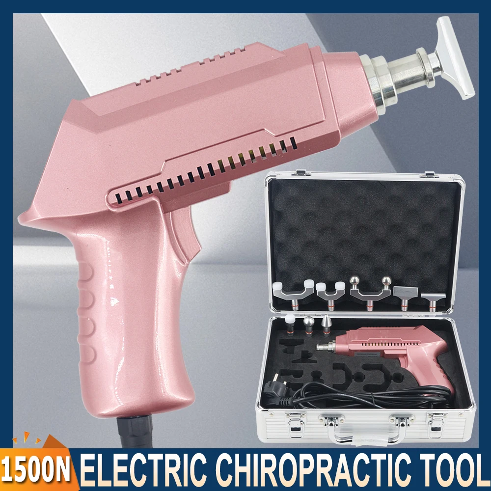 

New 6 Heads Chiropractic Instrument Correction Gun Electric Bone Intensity Adjustable Spine Cervical Spinal Therapy Massager