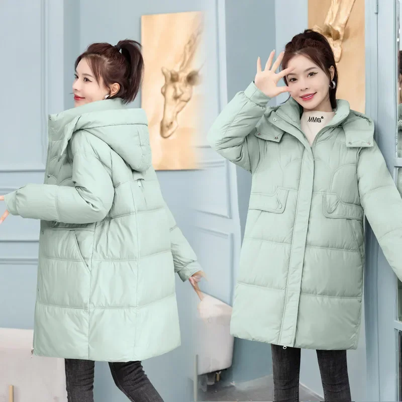 Down Cotton Coat Women 2023 Autumn Winter New Fashion Long Loose Thick Warmth Bread Clothing
Down Cotton Coat Women 2023 Autumn Winter New Fashion Long Loose Thick Warmth Bread Clothing