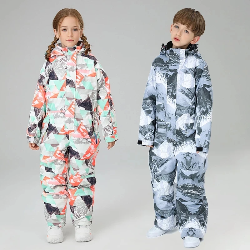 New Children One Piece Ski Suit Girls Boys Snowboard Suits Warm Ski Set Winter Clothing Printed Snow Pants Waterproof Overalls
New Children One Piece Ski Suit Girls Boys Snowboard Suits Warm Ski Set Winter Clothing Printed Snow Pants Waterproof Overalls