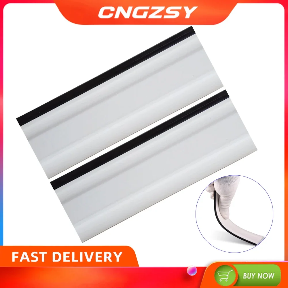 

2pcs White & Black Block Squeegee 6" Car Soft Rubber Squeegee Film Stickers Decals Vinyl Advertising Scraper Glass Cleaning 2A29