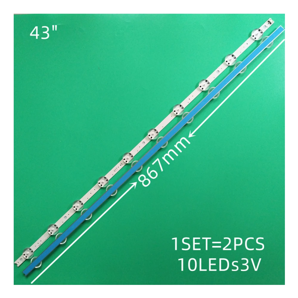 

LED strips for LG 43UF6500 43UJ6100-JB 43UJ630A-JD 43UJ630T-DA TA LED strips LC430DGG-FKM3 linear strip