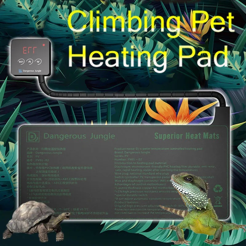 220V Reptile Heating Pad Climbing Pet Box Turtle Pet Snake Lizard Horned Frog Hamster Real-time Thermostat Waterproof 25W 45W
220V Reptile Heating Pad Climbing Pet Box Turtle Pet Snake Lizard Horned Frog Hamster Real-time Thermostat Waterproof 25W 45W
