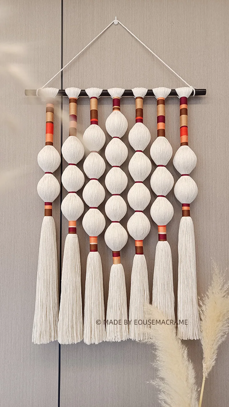 Morocco Style Macrame Wall Hanging - Eco-Friendly Boho Decor 2 S55cfc7bf74d2401ba324884aeb5a5043f