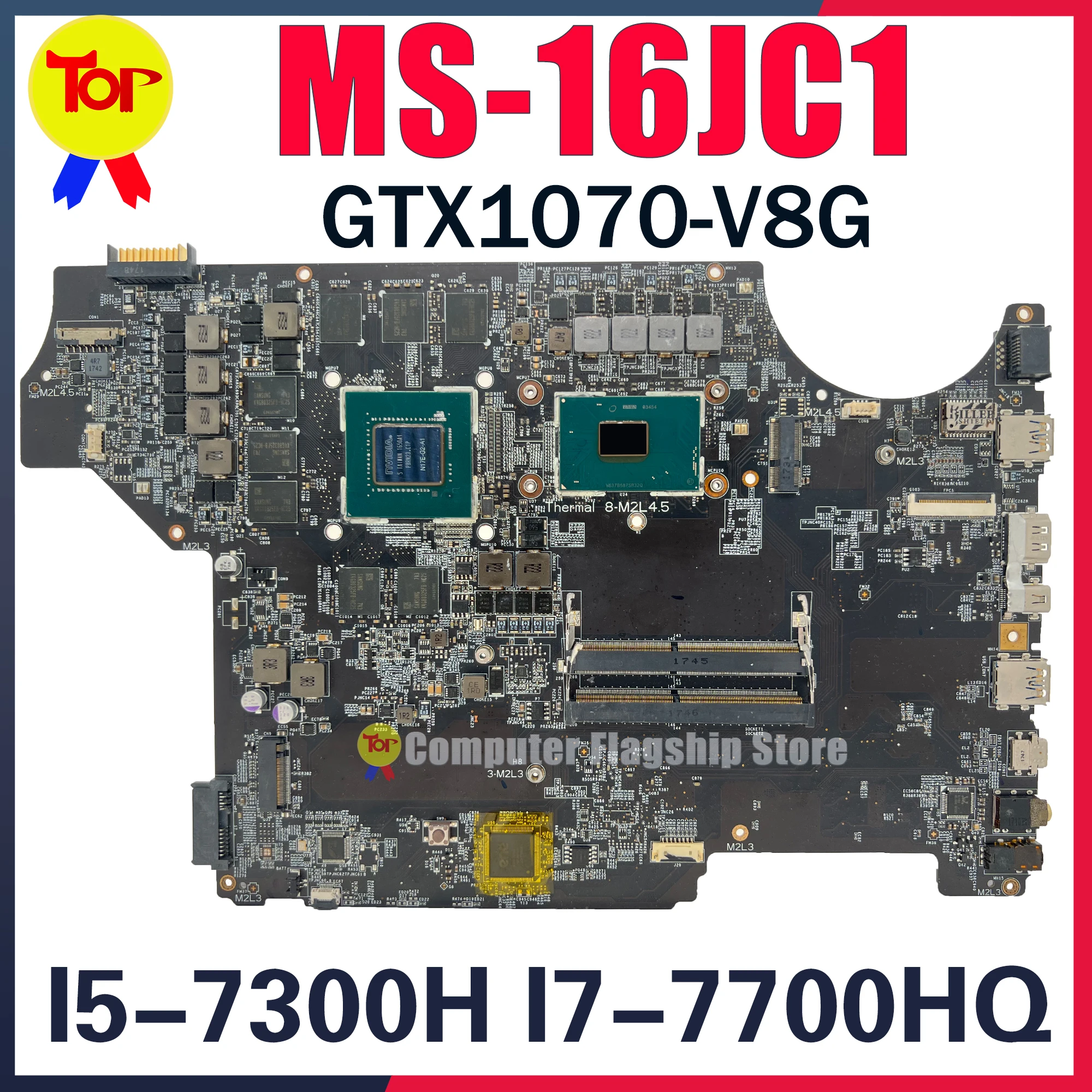 MS-16JC1 Laptop Motherboard For MSI GE62MVR APACHE PRO (7TH GEN) GE62 GE72 GE62MVR 7RG MS-16JC GTX1070/V8G Mainboard 100% Testd
MS-16JC1 Laptop Motherboard For MSI GE62MVR APACHE PRO (7TH GEN) GE62 GE72 GE62MVR 7RG MS-16JC GTX1070/V8G Mainboard 100% Testd
