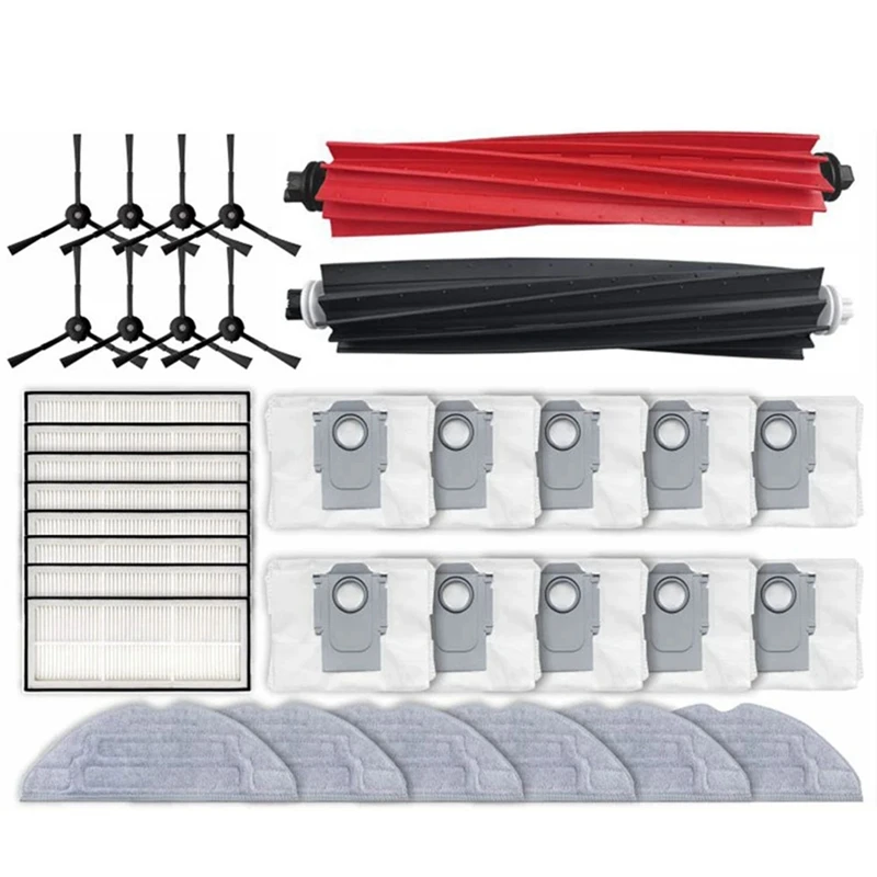 For Roborock S8 Pro Ultra S8+ Robot Vacuum Spare Parts Main Side Brushes Mop Cloths HEPA Filters Dust Bags Parts
For Roborock S8 Pro Ultra S8+ Robot Vacuum Spare Parts Main Side Brushes Mop Cloths HEPA Filters Dust Bags Parts