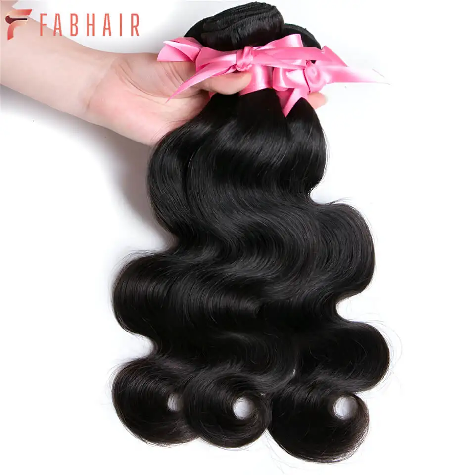 Malaysian Body Wave Human Hair Weave Bundles 1/3 /4 Bundles Deal Remy Hair Weaving Extensions FABHAIR Natural Black for Women
Malaysian Body Wave Human Hair Weave Bundles 1/3 /4 Bundles Deal Remy Hair Weaving Extensions FABHAIR Natural Black for Women