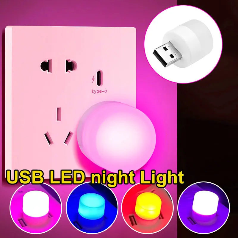 

Лампа с USB-разъемом для компьютера, маленький светильник для чтения с USB-зарядкой и защитой глаз светодиодный маленький круглый ночсветильник для чтения