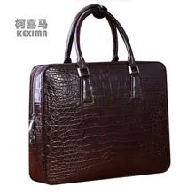 KEXIMA new arrival crocodile handbag code lock crocodile leather men bag business men briefcase Thai crocodile men bag
KEXIMA new arrival crocodile handbag code lock crocodile leather men bag business men briefcase Thai crocodile men bag