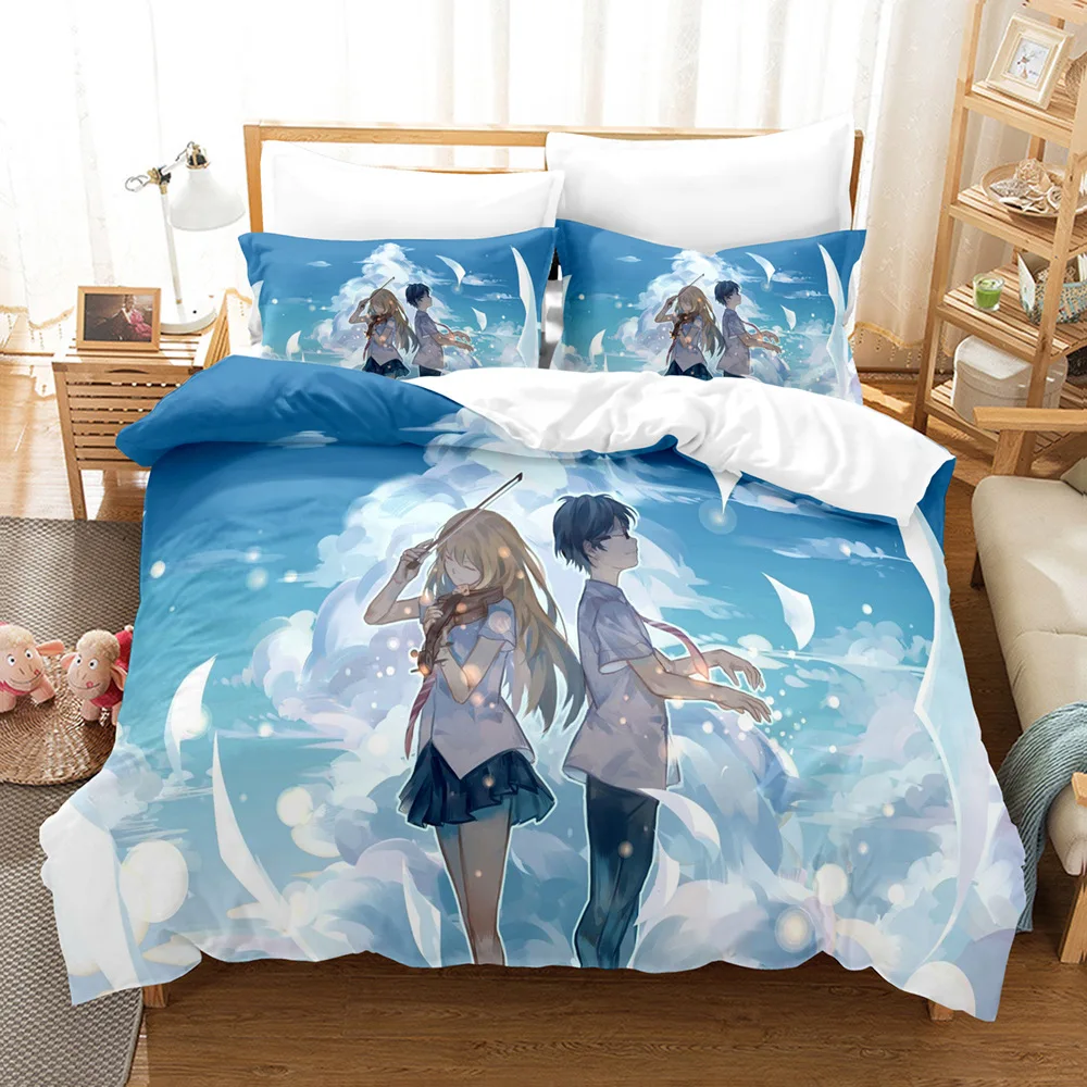 Your Lie In April Bedding Set Quilt Cover Twin Full Queen King Size With Pillowcases Anime Bed Set Aldult Kid Bedroom Decor Gift
Your Lie In April Bedding Set Quilt Cover Twin Full Queen King Size With Pillowcases Anime Bed Set Aldult Kid Bedroom Decor Gift