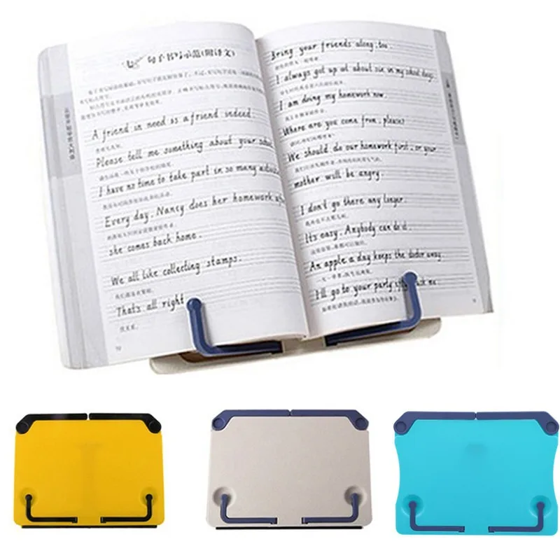

Portable Foldable Adjustable Bookend Reading Stand Recipe Shelf Holder Cookbook Holder Organizer Bookend For Music Score Recipe