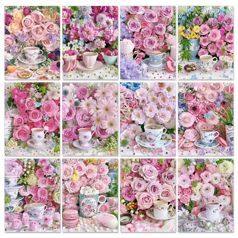 GATYZTORYDIY Frame Painting By Numbers Kits Flower Coffee On Canvas Wall Art Drawing Picture Paint For Beginner Home Decor
GATYZTORYDIY Frame Painting By Numbers Kits Flower Coffee On Canvas Wall Art Drawing Picture Paint For Beginner Home Decor