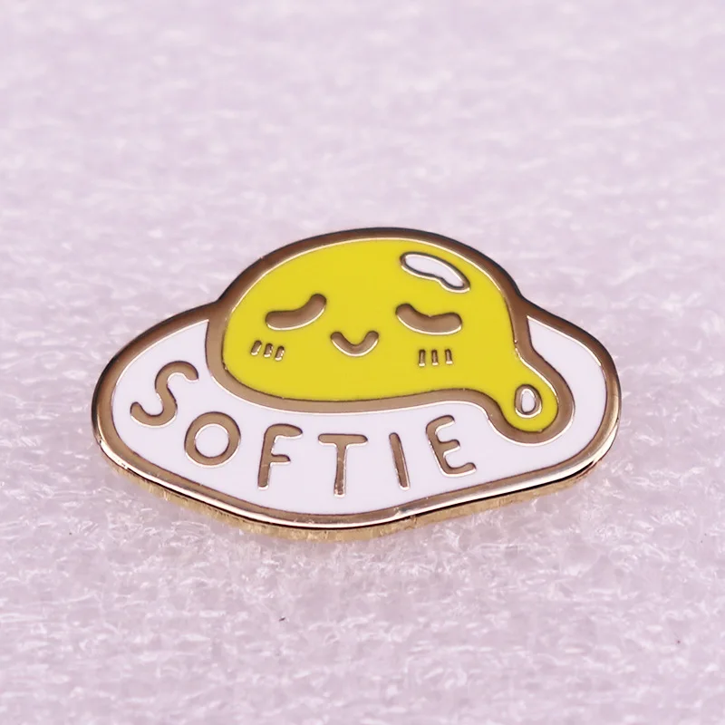 Cute Softie Egg Hard Enamel Pin Soft-hearted Fried Badge Brooch for Jewelry Accessory Gifts
Cute Softie Egg Hard Enamel Pin Soft-hearted Fried Badge Brooch for Jewelry Accessory Gifts
