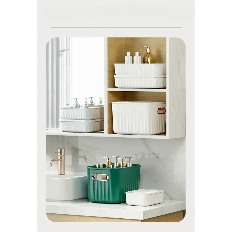 Makeup Snack Storage Basket Box Desktop Lid With Home Sundries Clothes Portable Plastic Organizer
Makeup Snack Storage Basket Box Desktop Lid With Home Sundries Clothes Portable Plastic Organizer