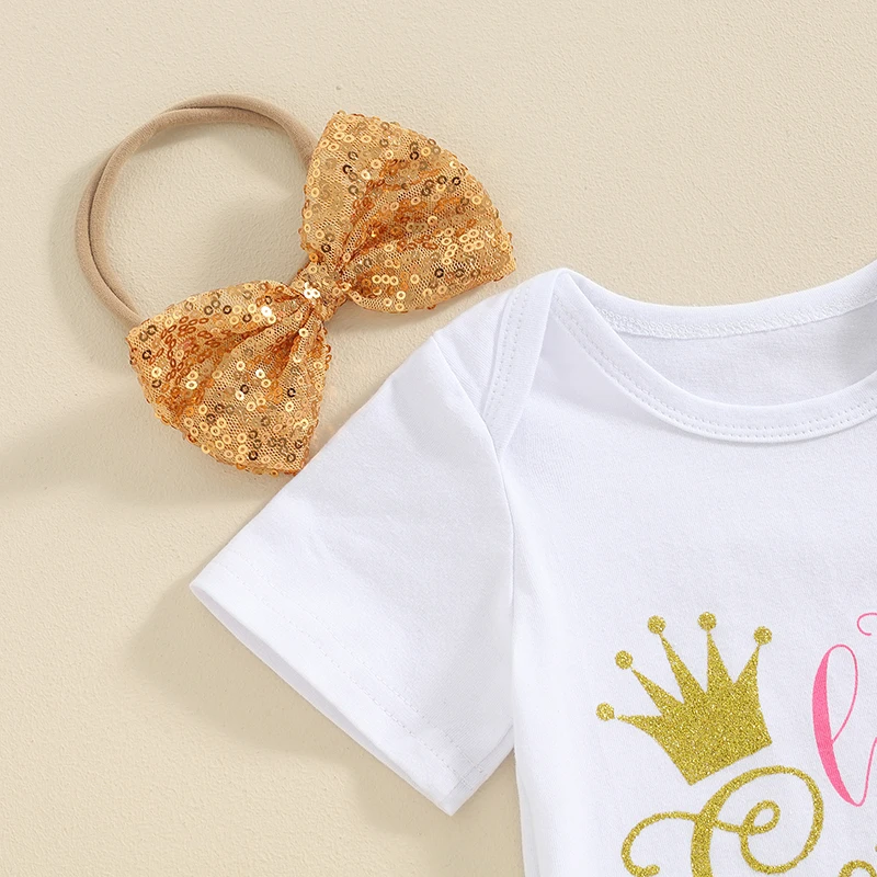 Baby Girl Summer Outfits Letter Print Short Sleeve Rompers Layered Tulle Tutu Skirts Sequins Bowknot Headband 3Pcs Clothes Set
Baby Girl Summer Outfits Letter Print Short Sleeve Rompers Layered Tulle Tutu Skirts Sequins Bowknot Headband 3Pcs Clothes Set