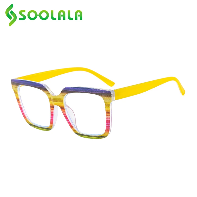 SOOLALA Square Colorful Presbyopic Men Reading Glasses Women Ladies Frame Magnifying Farsighted Diopters Eyewear On Strength
SOOLALA Square Colorful Presbyopic Men Reading Glasses Women Ladies Frame Magnifying Farsighted Diopters Eyewear On Strength