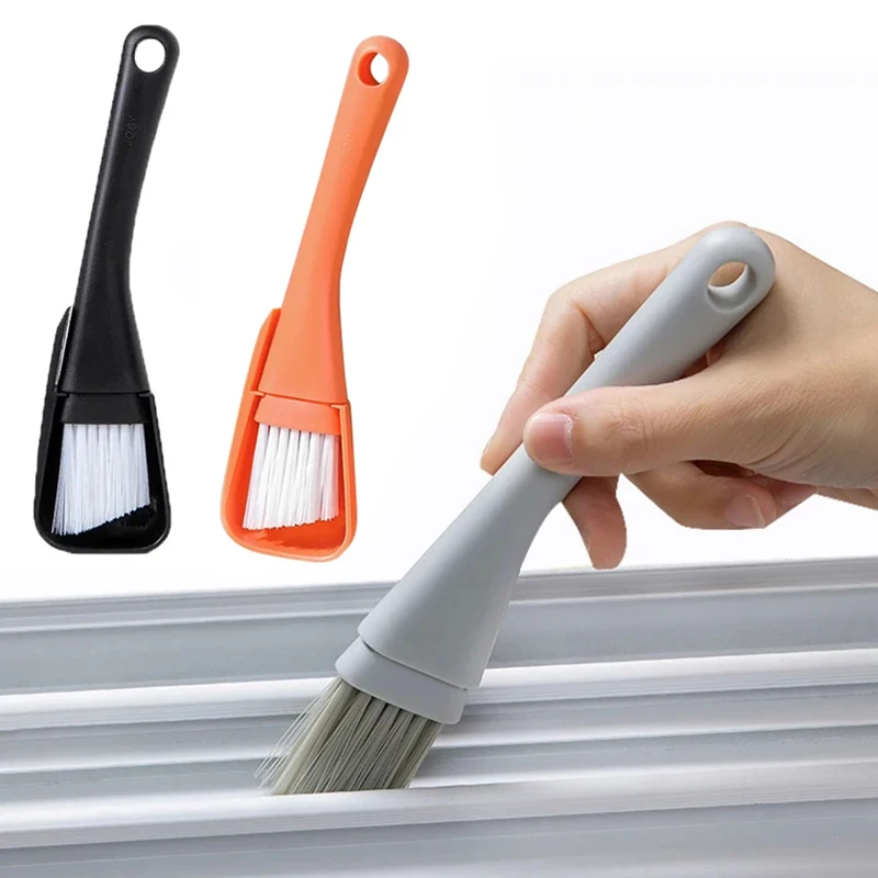 

Window Groove Cleaning Brush Windows Slot Cleaner for Door Floor Gap Keyboard Brush+Dustpan 2 in 1 Household Cleaning Tools Kit