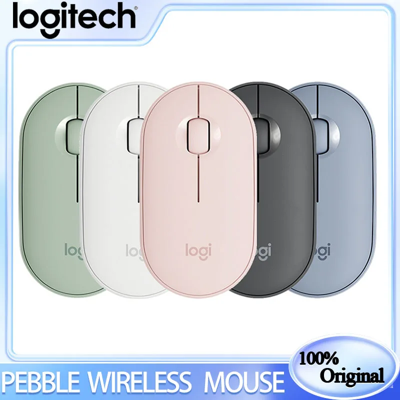 

Logitech Pebble Wireless Mouse With Bluetooth Or 2.4 Ghz Receiver Silent Slim Computer Mouse With Quiet Clicks For Ipad Laptop