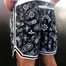 Men Sports Shorts Summer Printed Loose Striped Shorts Men Lace-Up Mid Waist Muscle Workout Workout Training Irregular Shorts
Men Sports Shorts Summer Printed Loose Striped Shorts Men Lace-Up Mid Waist Muscle Workout Workout Training Irregular Shorts