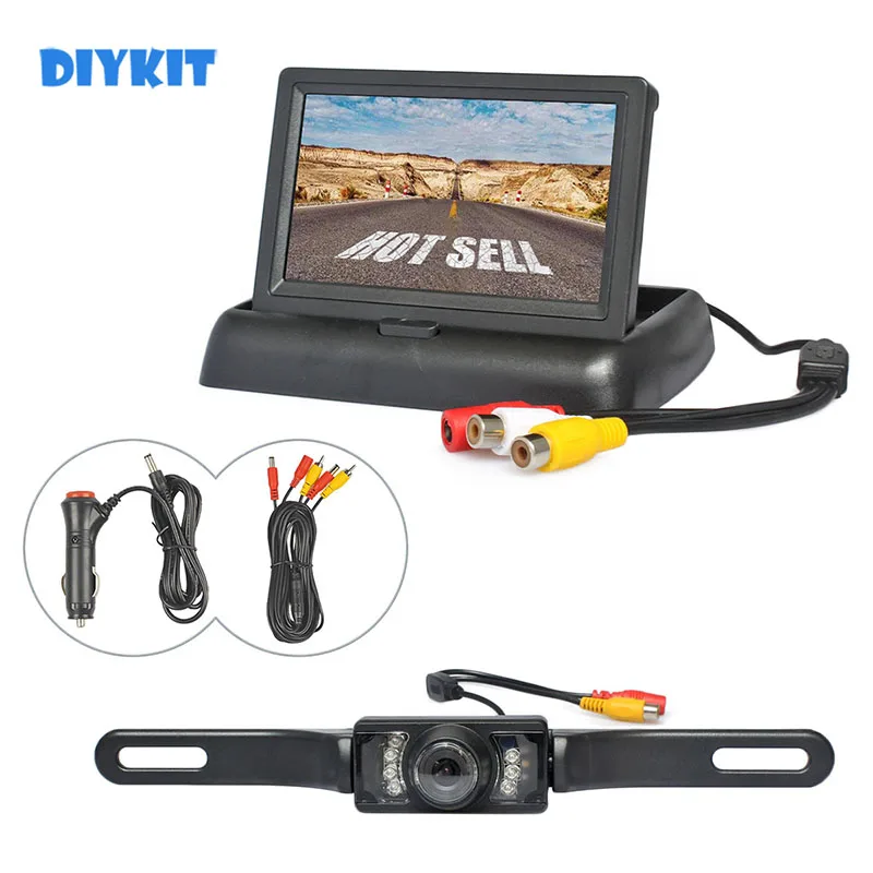 4,3-дюймовый Семейный комплект DIYKIT, резервный автомобильный монитор, ЖК-дисплей, HD камера заднего вида, парковочная система
4,3-дюймовый Семейный комплект DIYKIT, резервный автомобильный монитор, ЖК-дисплей, HD камера заднего вида, парковочная система