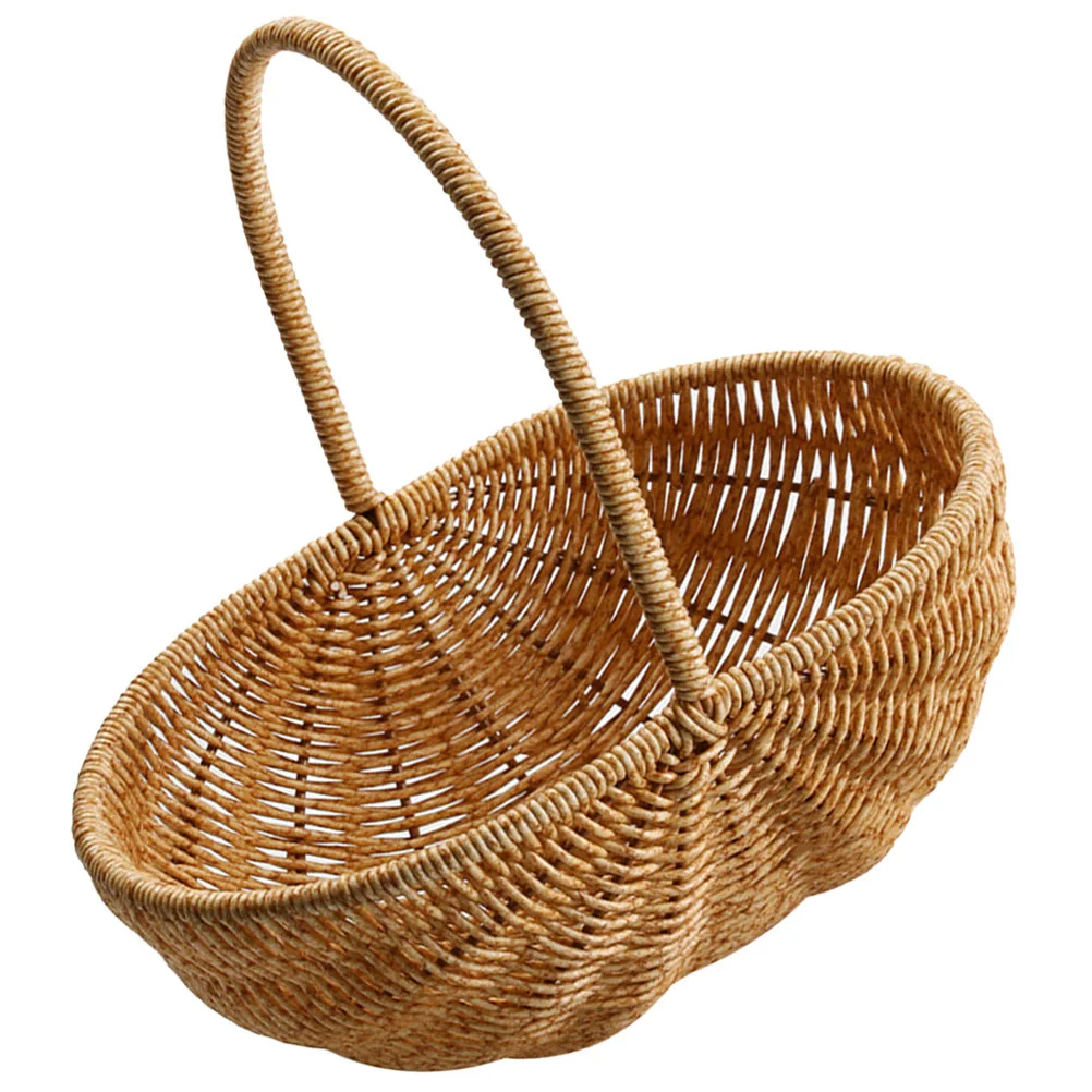 Food Basket Picking Travel Woven Wicker Bread Baskets Plastic Rattan Breads Storage Holder
Food Basket Picking Travel Woven Wicker Bread Baskets Plastic Rattan Breads Storage Holder