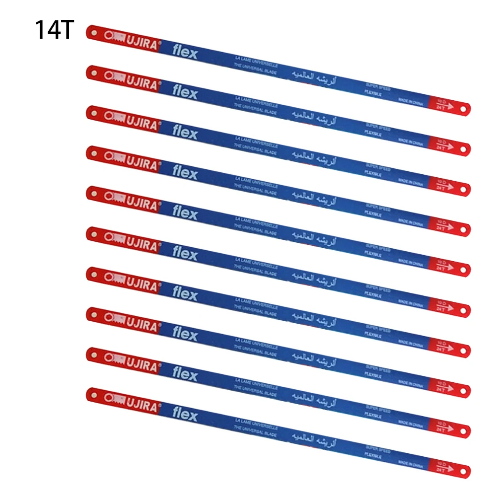 

10PCS Hacksaw Blade 300mm Hand Saw Blades 14T/18T/24T Bi-Metal For Meat Wood Cut Bamboo Pipe Fast Cutting