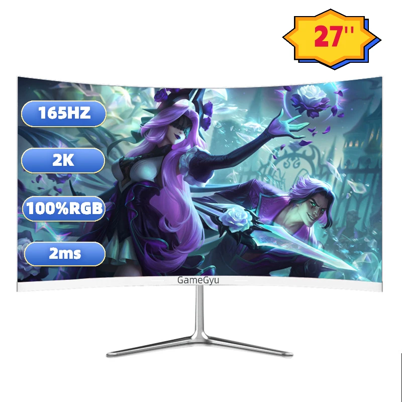 Монитор игровой 27 дюймов, 2K, 165 Гц, 2560*1440P, HDR, 100% SRGB, 2MS, Freesync, IPS, плоская панель, изогнутый экран, HDMI/DP
Монитор игровой 27 дюймов, 2K, 165 Гц, 2560*1440P, HDR, 100% SRGB, 2MS, Freesync, IPS, плоская панель, изогнутый экран, HDMI/DP