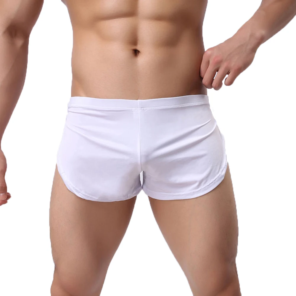 Men Nightwear Sexy Sleepwear Low Rise cueca Boxers Underpants Loose Casual Pajama Panties Summer Breathable Side Slit Aro Pants
Men Nightwear Sexy Sleepwear Low Rise cueca Boxers Underpants Loose Casual Pajama Panties Summer Breathable Side Slit Aro Pants