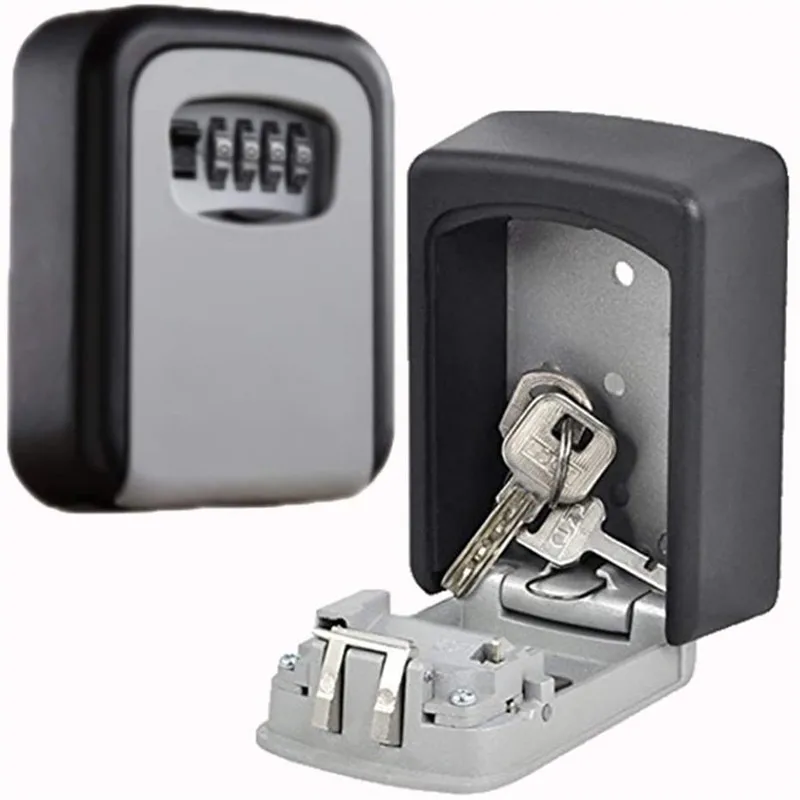 Wall Mount Key Lock Box Aluminum Alloy Plastic Home Key Safe 4 Bit Combination Password Outdoors Secure Key Storage Cassette
Wall Mount Key Lock Box Aluminum Alloy Plastic Home Key Safe 4 Bit Combination Password Outdoors Secure Key Storage Cassette
