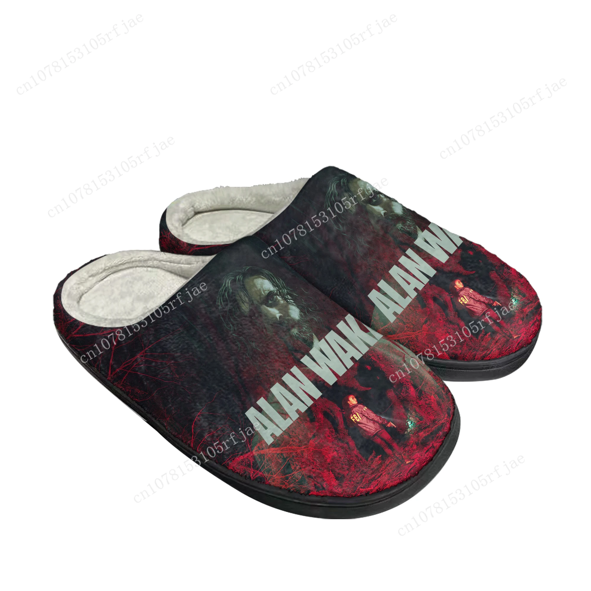 

Тапочки домашние хлопковые Alan Wake2, модные плюшевые тапочки для мужчин и женщин, Повседневная Теплая обувь для спальни, для подростков, по индивидуальному заказу