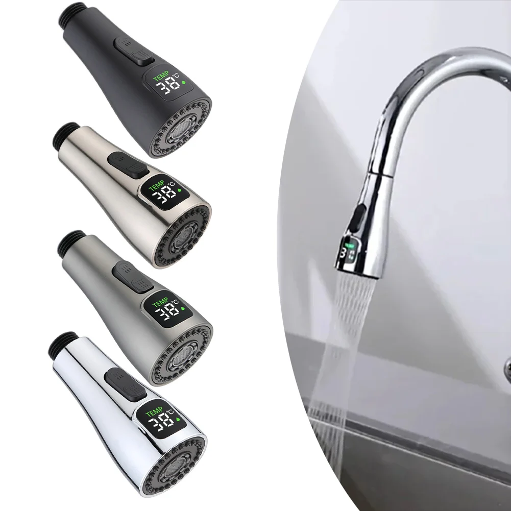 LED Faucet Nozzle Pull Out Sink Taps ABS 1/2" Faucet Adapter Connector Kitchen Swivel Head Water-saving Spray Bubbler
LED Faucet Nozzle Pull Out Sink Taps ABS 1/2" Faucet Adapter Connector Kitchen Swivel Head Water-saving Spray Bubbler