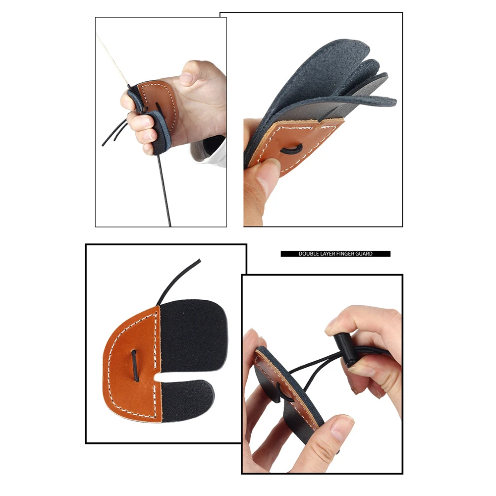 High Quality Finger Guard Archery Long-term Wearing Reduce Pain 17.3g 7.5*7cm Leather Material Better Protect Fingers
High Quality Finger Guard Archery Long-term Wearing Reduce Pain 17.3g 7.5*7cm Leather Material Better Protect Fingers