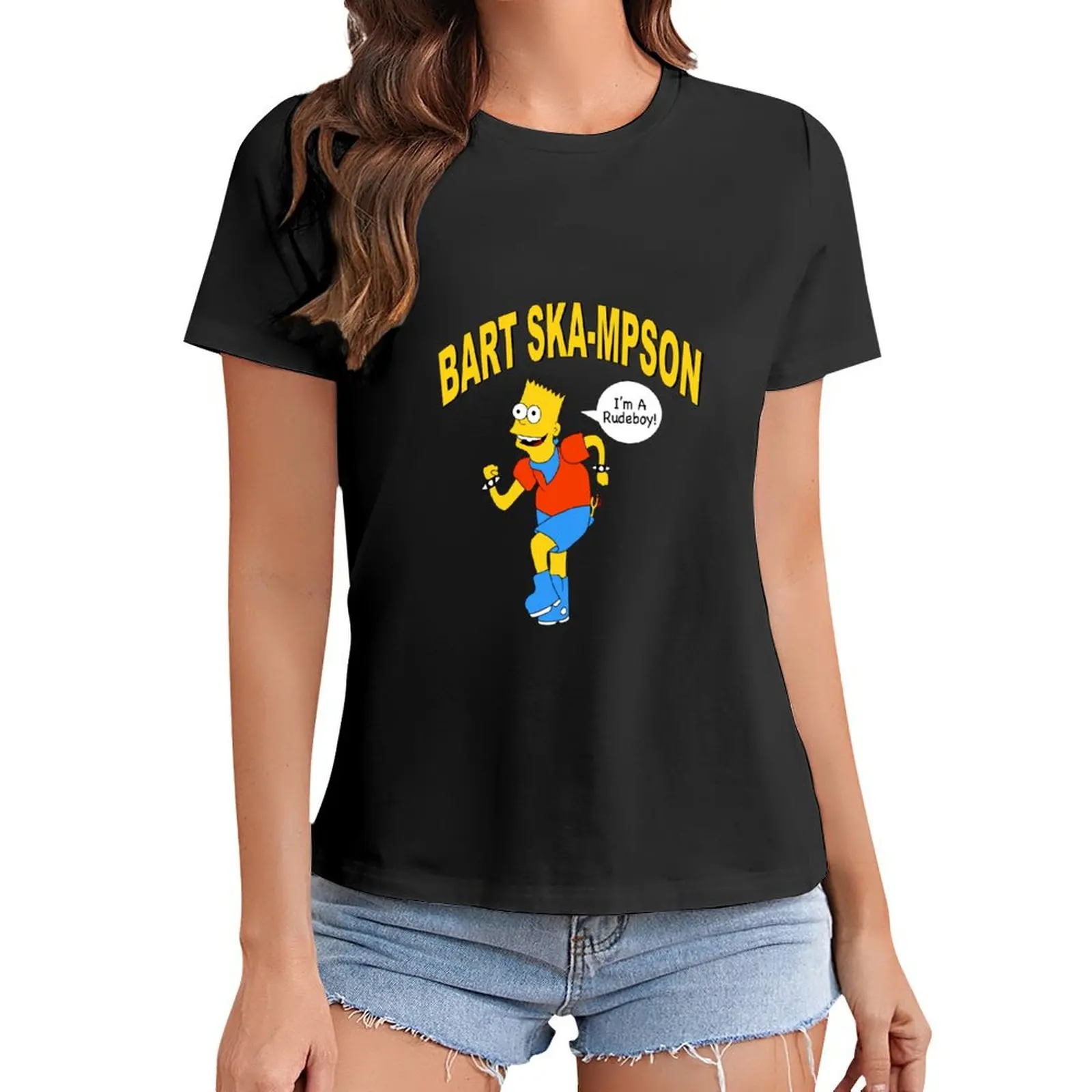 Bart Ska-Mpson T-Shirt animal prinfor anime clothes funny luxury designer clothing Women
Bart Ska-Mpson T-Shirt animal prinfor anime clothes funny luxury designer clothing Women
