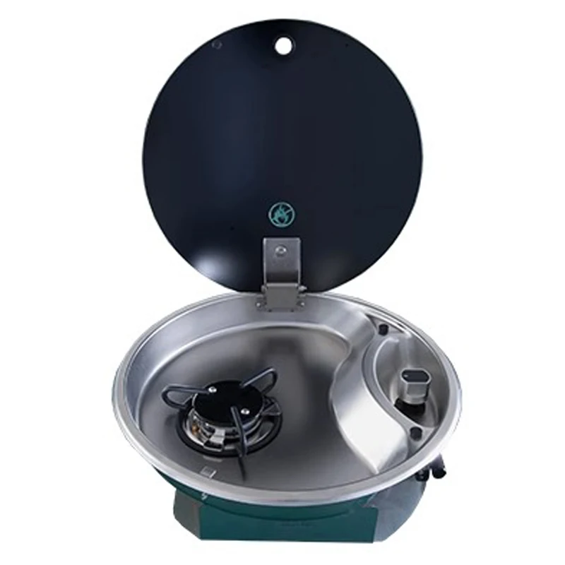RV Round Gas Stove One Burner With Glass Cover Food Grade SUS304 Stainless Steel Material For Small-Scale Boat Yacht Caravan
RV Round Gas Stove One Burner With Glass Cover Food Grade SUS304 Stainless Steel Material For Small-Scale Boat Yacht Caravan