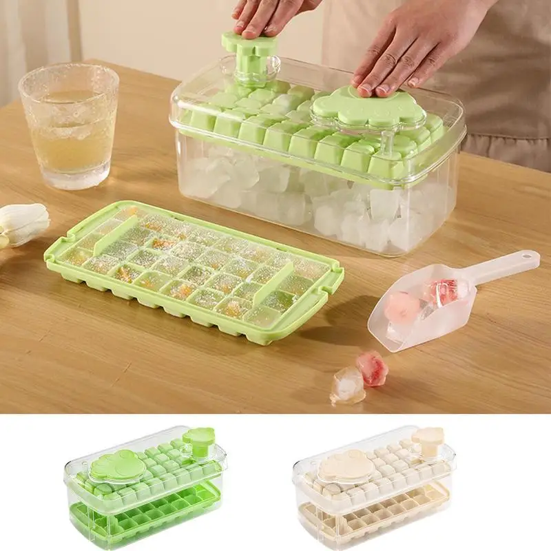 

Ice Cube Maker Tray Fun Shape Ice Cube Tray 32 Cavity Leak Proof Cat Paw Press Type Ice Tray For Chilled Drinks Coffee Milk Tea