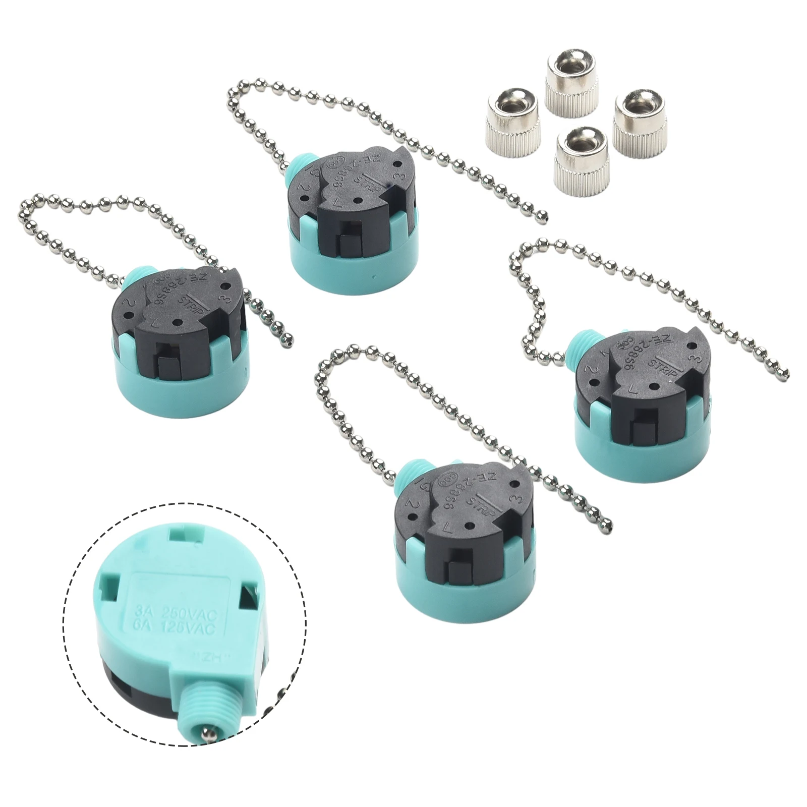 4Pack ZE268S2 Ceiling Fan Switch Smooth Polyester Material, Easy Installation, 3 Position Function, Lightning Protection
4Pack ZE268S2 Ceiling Fan Switch Smooth Polyester Material, Easy Installation, 3 Position Function, Lightning Protection
