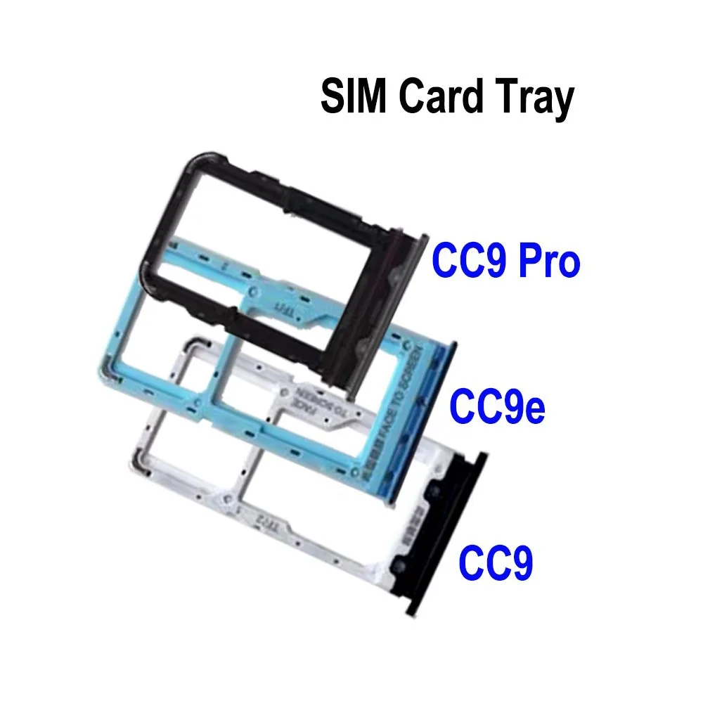 

15PCS Lots For Xiaomi Mi CC9 Pro SIM Card Holder Tray Card Tray Holder Slot Adapter Mi CC9e SIM Crad Tray CC9 Cato Replacement