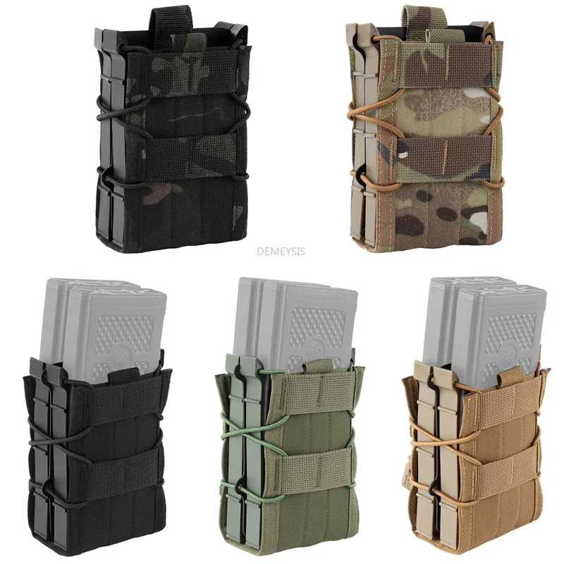 

Tactical Double Magazine Pouches CS Wargame Combat Hunting Rifles 5.56 7.62 Molle Mag Pouch for AK AR M4 AR15 Mag Holder