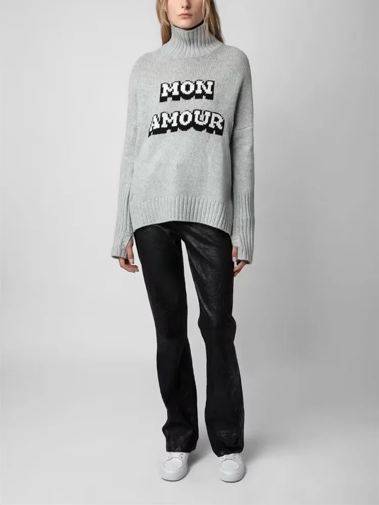 Women's Knitted Sweater 100% Cashmere Turtleneck Loose Casual Long Sleeve Pullover
Women's Knitted Sweater 100% Cashmere Turtleneck Loose Casual Long Sleeve Pullover