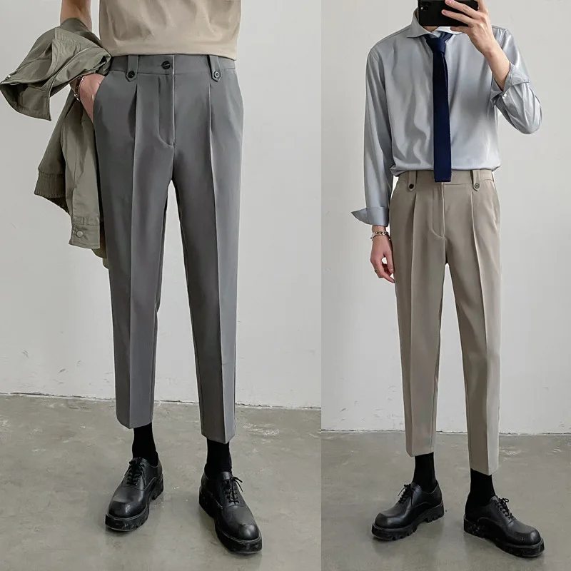 2023 Summer New Light Luxury Fashion Men Pants Korean Version Slim Casual Pants Comfortable Suit Pants Boutique Clothing
2023 Summer New Light Luxury Fashion Men Pants Korean Version Slim Casual Pants Comfortable Suit Pants Boutique Clothing