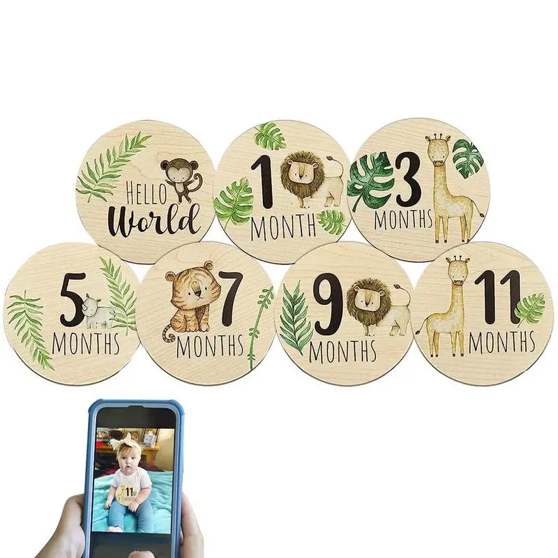 Monthly Milestone Wood Discs Wooden Photo Prop Discs 7 PCS Pregnancy Journey Sign Double Sided Wooden Photo Prop Discs Baby
Monthly Milestone Wood Discs Wooden Photo Prop Discs 7 PCS Pregnancy Journey Sign Double Sided Wooden Photo Prop Discs Baby