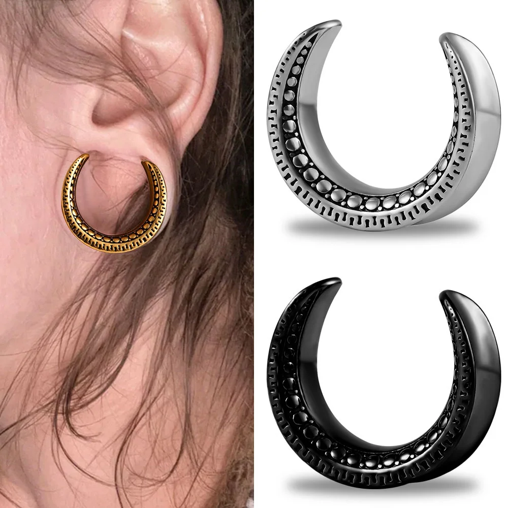Vankula 2pcs Hot Saddle Ear Plugs and Tunnels 316L Stainless Steel Ear Piercings Earring Expander Ear Gauges Body Jewelry
Vankula 2pcs Hot Saddle Ear Plugs and Tunnels 316L Stainless Steel Ear Piercings Earring Expander Ear Gauges Body Jewelry