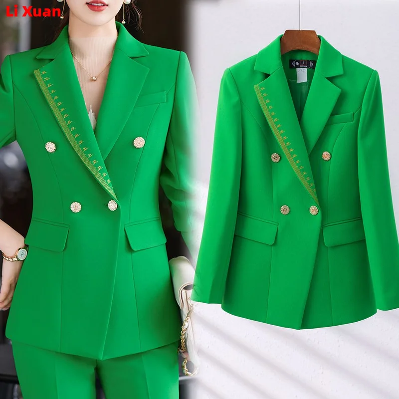 Superior Quality Spring Formal Ladies Fashion Blazer Women Business Suits with Sets Work Wear Office Casual Pants Jacket Suit
Superior Quality Spring Formal Ladies Fashion Blazer Women Business Suits with Sets Work Wear Office Casual Pants Jacket Suit