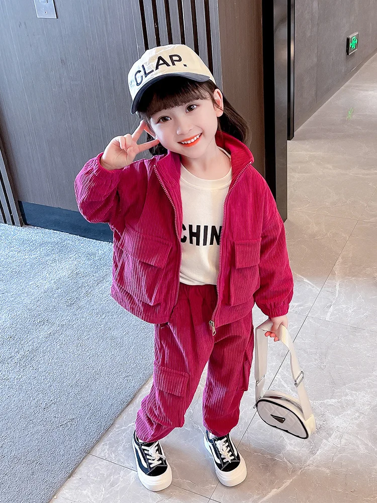 Girls' Suit Spring and Autumn 2023 New Western Style Children Autumn Leisure Fashion Work Clothes Baby Girl Two-Piece Suit
Girls' Suit Spring and Autumn 2023 New Western Style Children Autumn Leisure Fashion Work Clothes Baby Girl Two-Piece Suit