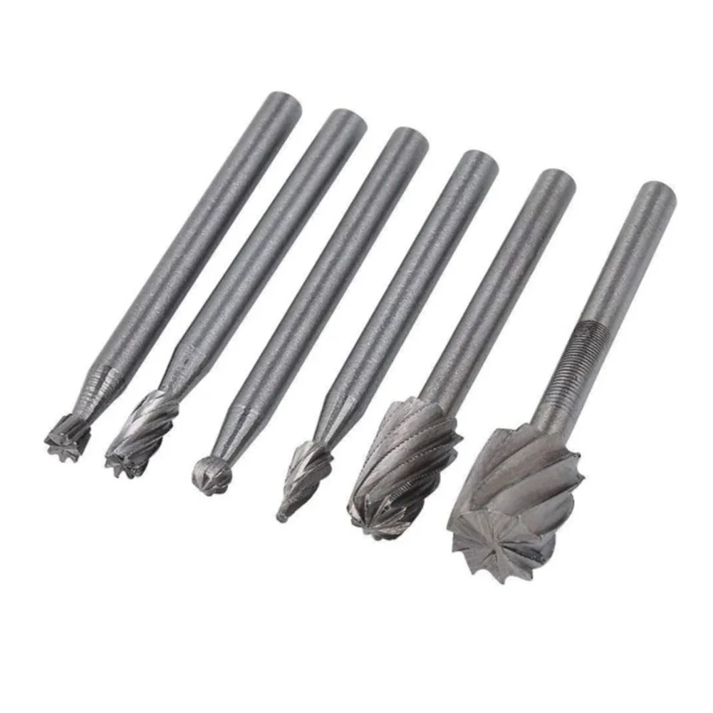 6PCS HSS Rotary Multi Tool Burr Routing Router Bit Mill Cutter Attachment Drill Bits For Metal Milling Electric Rotary Tools
6PCS HSS Rotary Multi Tool Burr Routing Router Bit Mill Cutter Attachment Drill Bits For Metal Milling Electric Rotary Tools