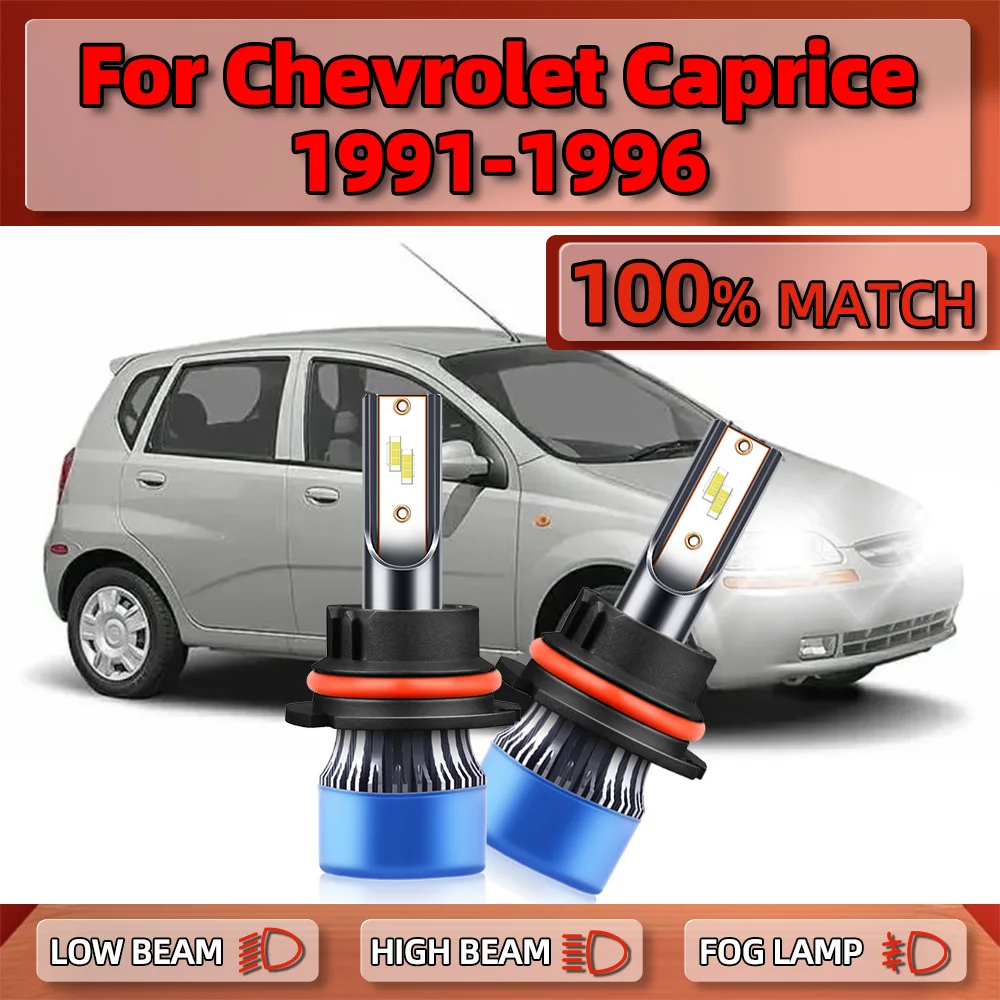 

9007 Canbus LED Headlight 20000LM CSP Chip 120W 6000K Turbo Auto Lights 12V For Chevrolet Caprice 1991 1992 1993 1994 1995 1996